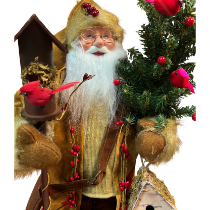 Cardenal y bayas de Papá Noel - 20"