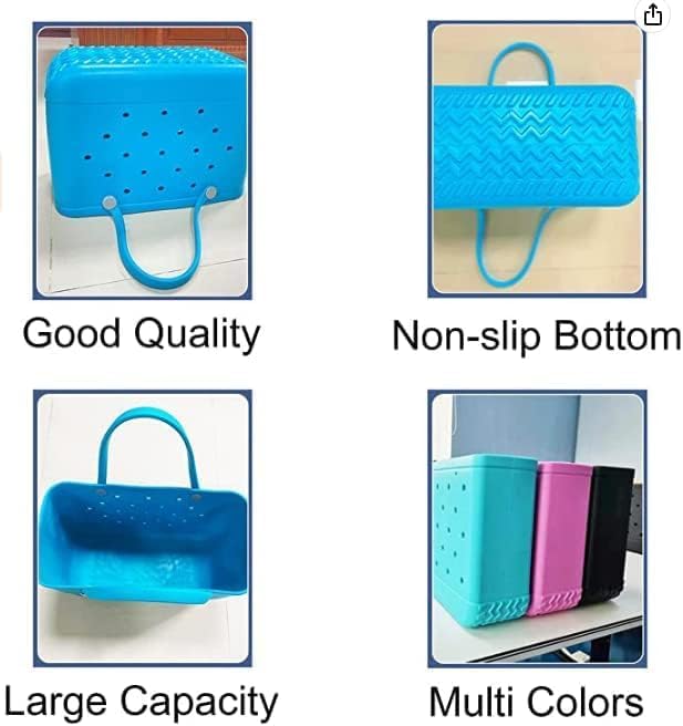 Waterproof EVA Beach Tote Bag Large Sandproof Washable Travel Carryall
