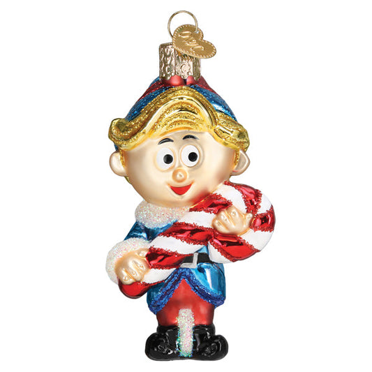 Hermey The Elf Glass Ornament - Tampa Home & Garden Store