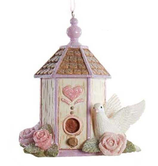 Nichoir fleuri avec colombe décorative - Gazebo