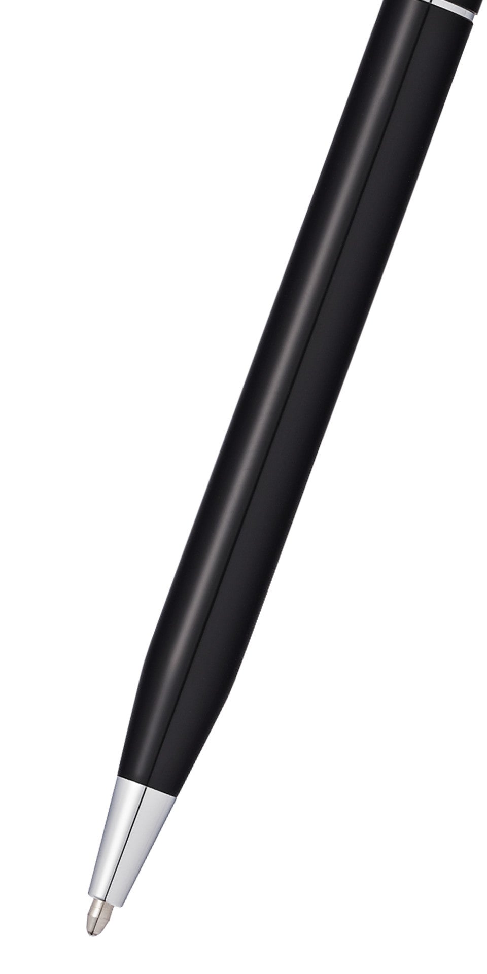 Classic Century black lacquer ballpoint pen by A.T. Cross with silver accents on Tampa Home & Garden Store