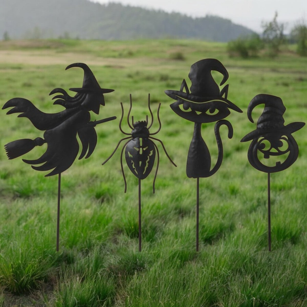 Metal Silhouette Yard Stake -