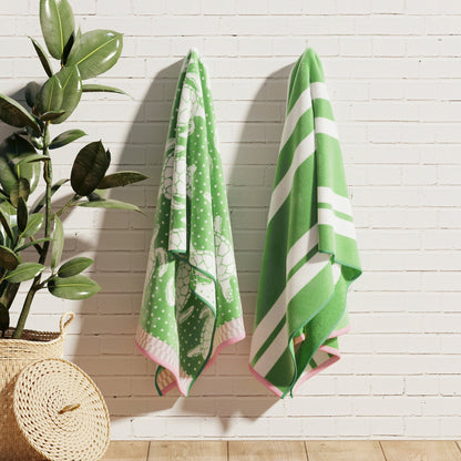 Velour Cotton Beach Towels and Maui Two Pack