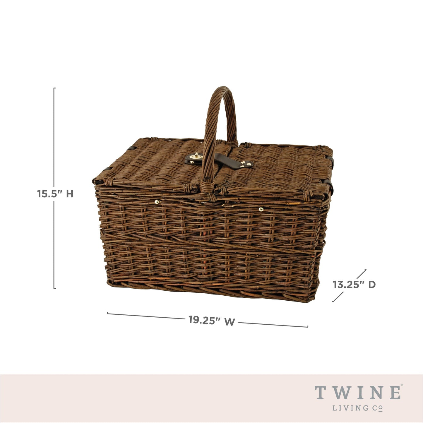 Cape Cod Wicker Picnic Basket and shakers