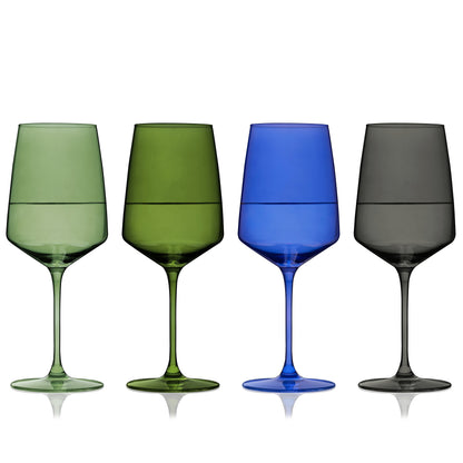 Reserve Nouveau Crystal Wine Glasses Set of Four