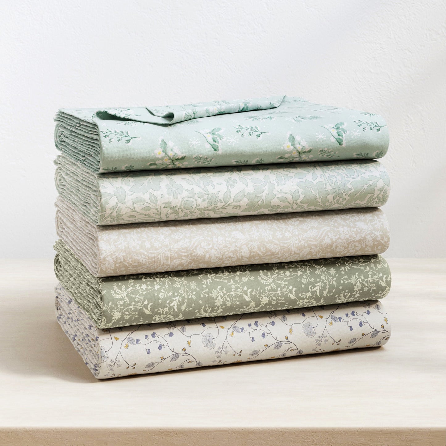 Turkish Cotton Flannel Sheet Set and Floral