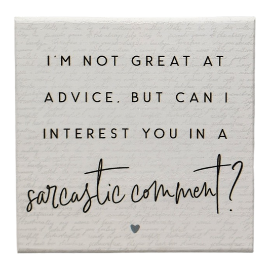 Small Talks Sign - Sarcastic Comment - Tampa Home & Garden Store