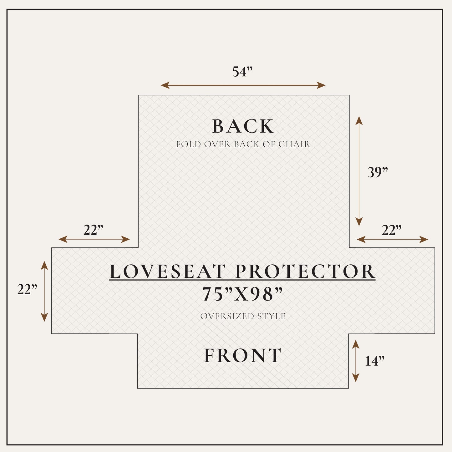 Velvet Furniture Protector And Elastic Cover