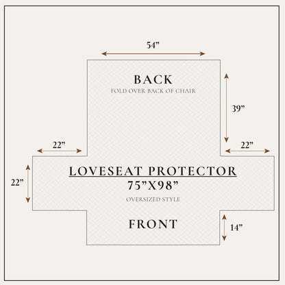 Velvet Furniture Protector And Elastic Cover