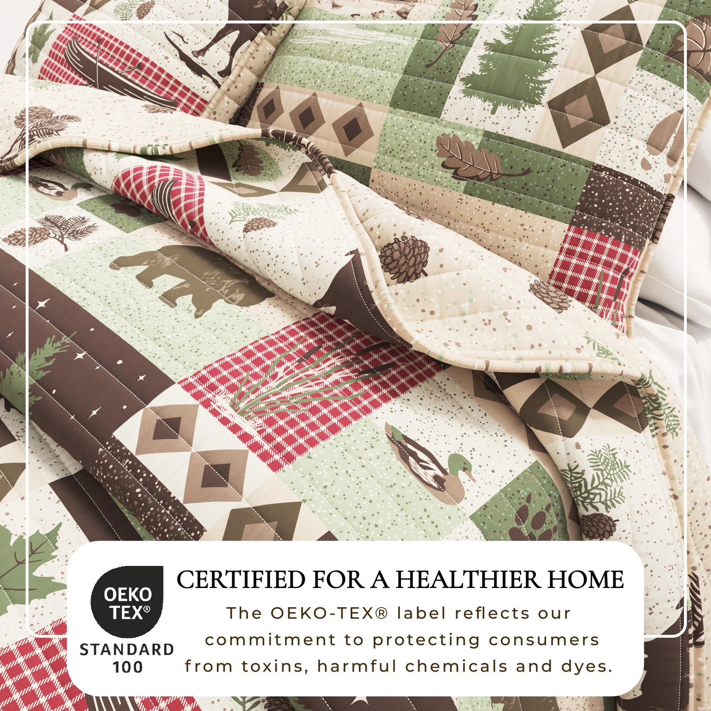 Wilder Collection Reversible Patchwork Quilt