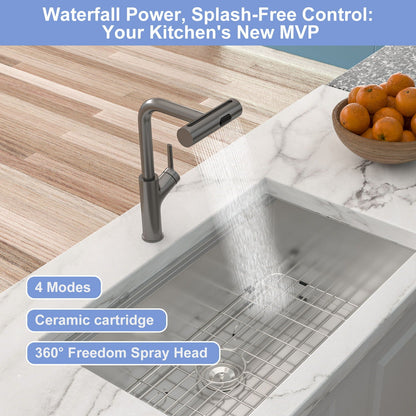 360 Degrees Pull Down Kitchen Faucet with 4 Spray