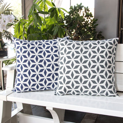 Crystal Burst Indoor and Outdoor Accent Pillow