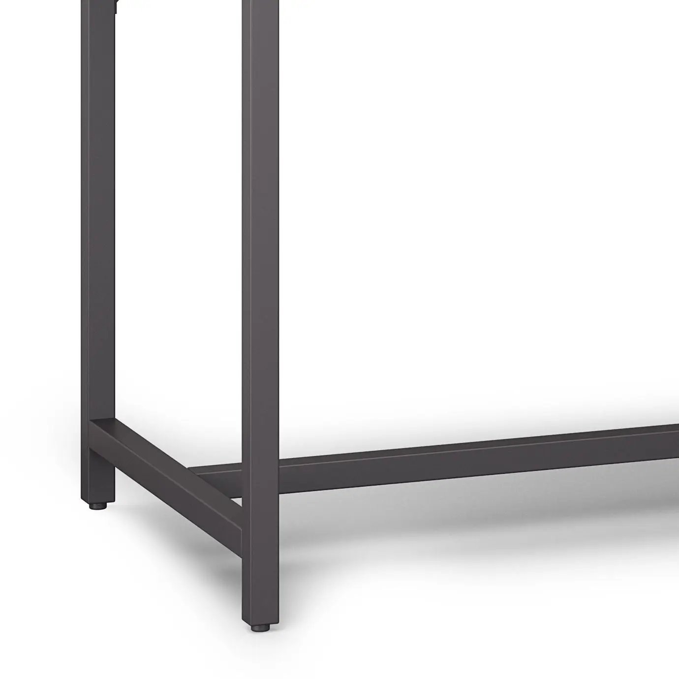 Banting mid-century wide desk with gray metal frame and cross supports by Unique Piece Furniture on Tampa Home & Garden Store