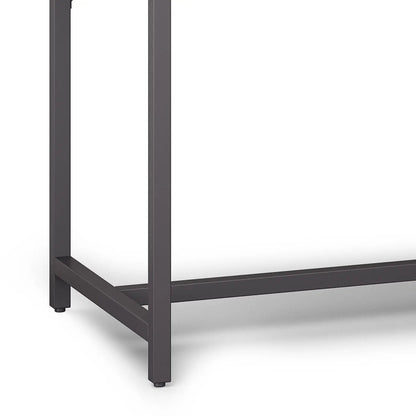 Banting mid-century wide desk with gray metal frame and cross supports by Unique Piece Furniture on Tampa Home & Garden Store