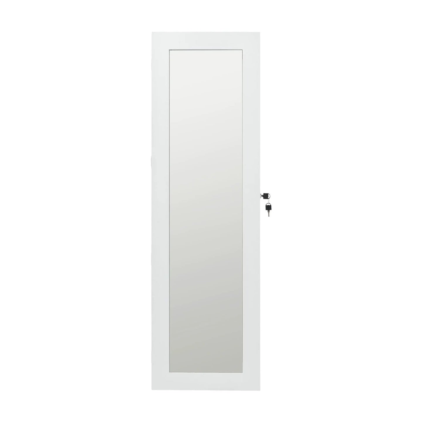 Wall Mounted Jewelry Armoire With Led Light