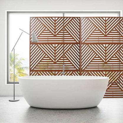 Freestanding Metal Privacy Screen and Stand