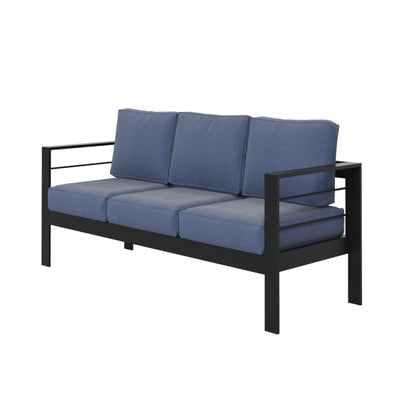 All Weather Patio Sofa and Plush Seat Cushions