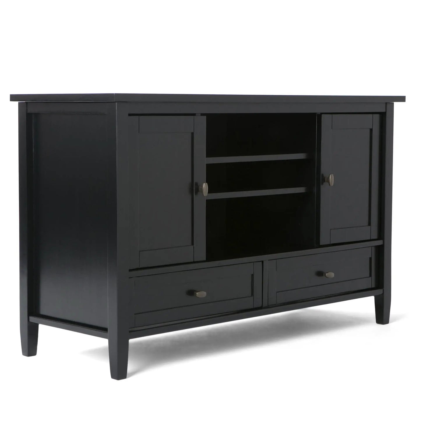 Warm Shaker TV Media Stand Handcrafted Wood