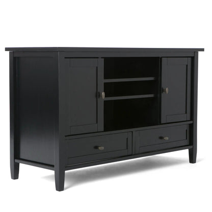 Warm Shaker TV Media Stand Handcrafted Wood