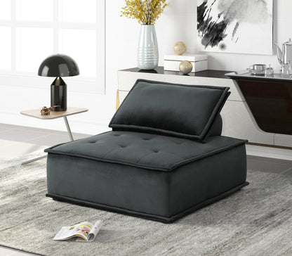 Anna Armless Lounge Chair With Soft Upholstery