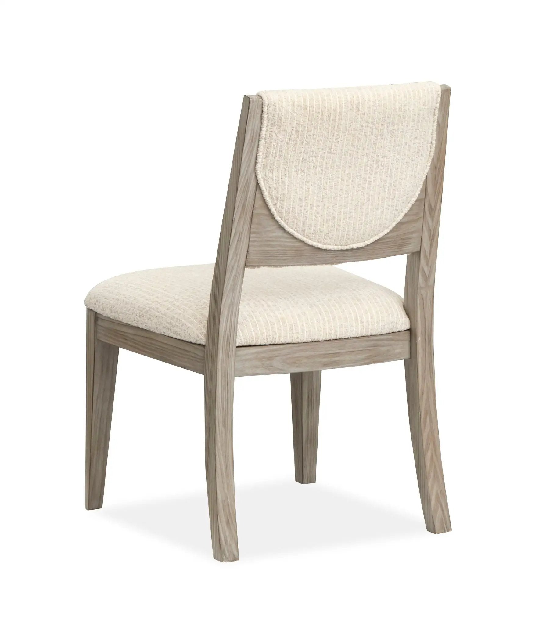 Braelyn upholstered side chair set of 2 in Dorian Gray with cream fabric and wood frame on Tampa Home & Garden Store