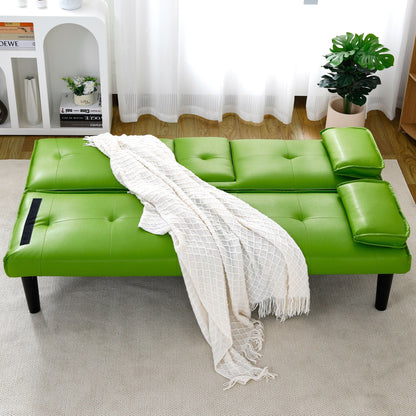Compact Foldable Sofa Bed and Cup Holder
