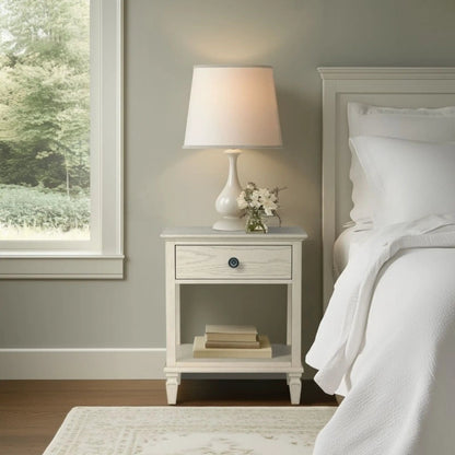 Victoria Bedside Table With Drawer and Shelf