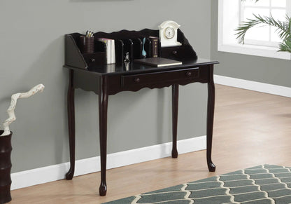 Computer desk for home office with storage drawers, dark brown wood by Unique Piece Furniture on Tampa Home & Garden Store