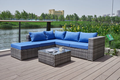 Stylish Outdoor Patio Sofa and Thick Cushion Set