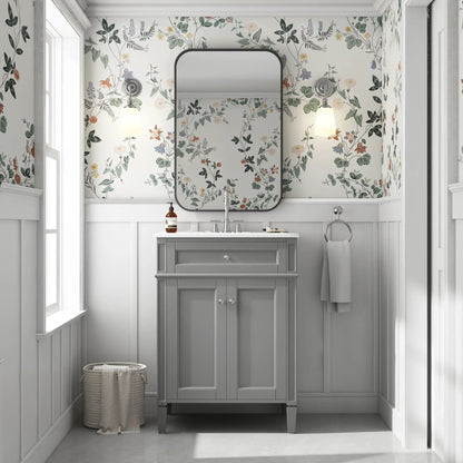 Bathroom Vanity With 2 Doors and Tip Out Drawer