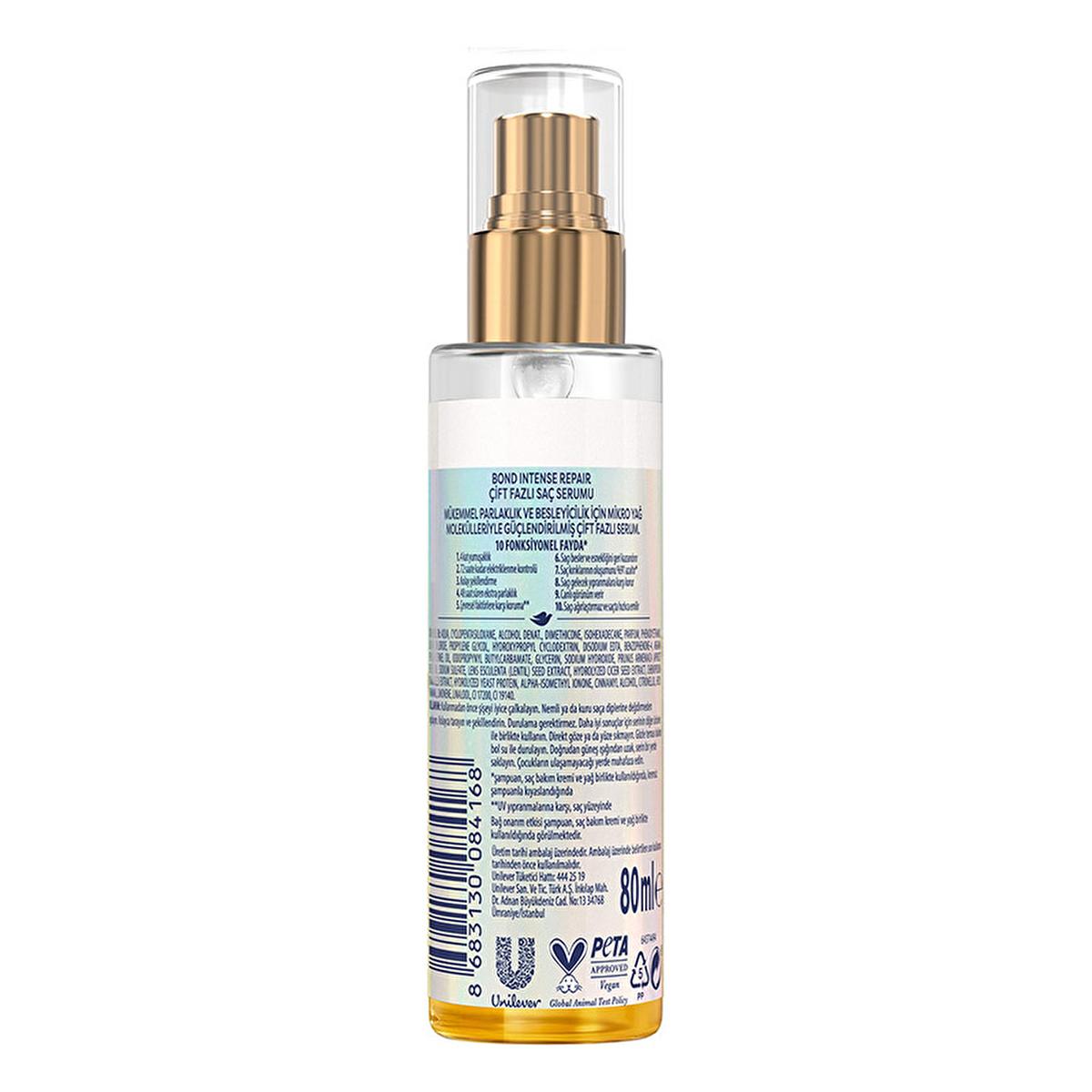 Dove Hair Repair Serum Dual Phase Formula spray bottle with gold pump by Beauty Care Bag on Tampa Home & Garden Store
