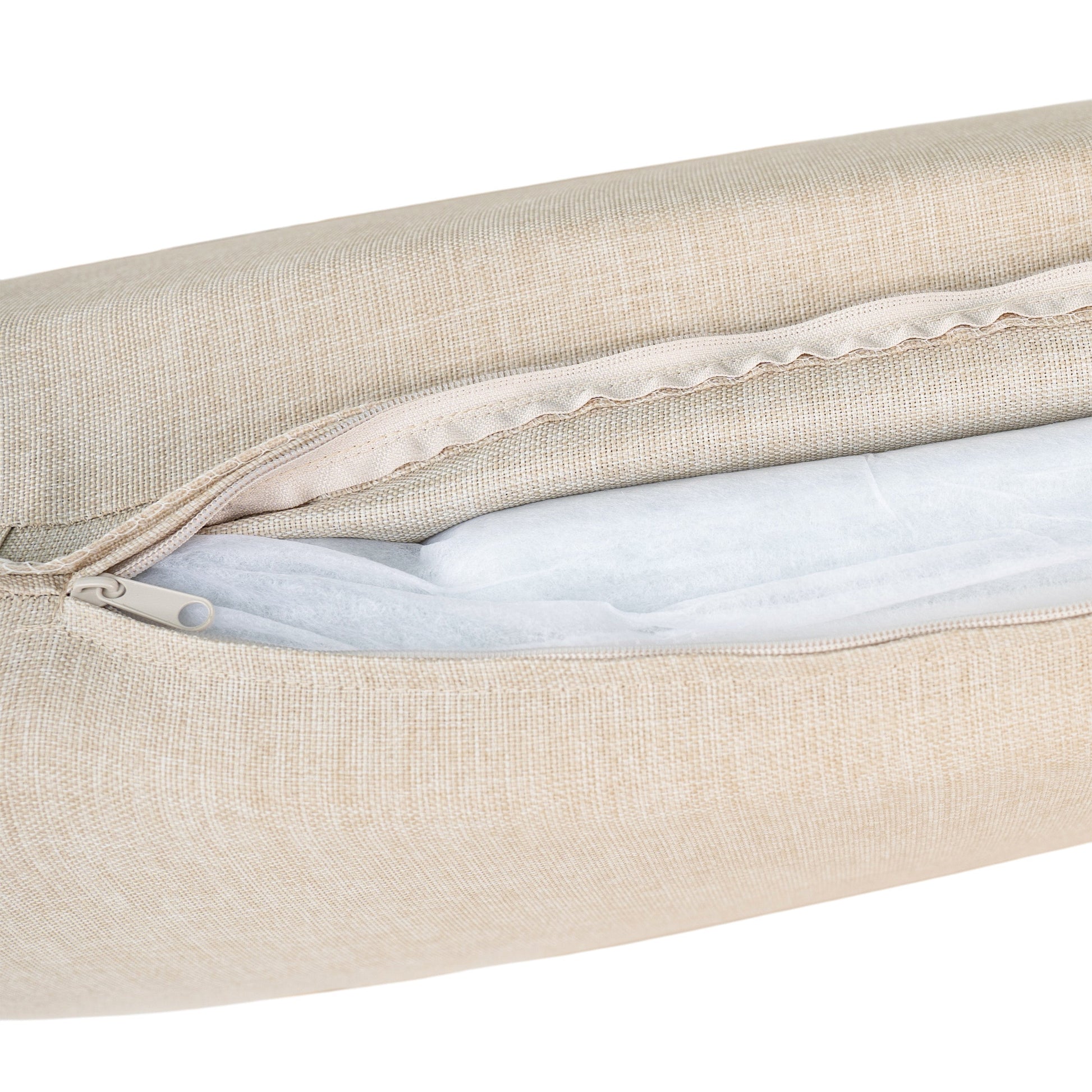 Riviera chaise lounge cushions beige fabric, zippered covers, 2-pack by HouseOfZazla on Tampa Home & Garden Store