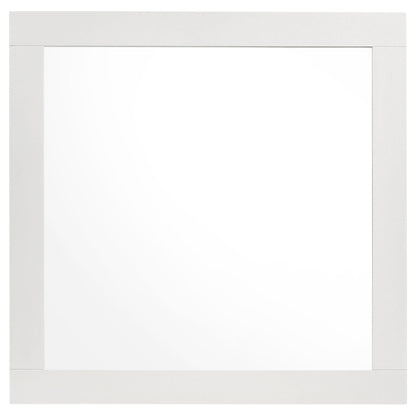 Sophia 4 Piece Bedroom Set white framed mirror by HouseOfZazla on Tampa Home & Garden Store