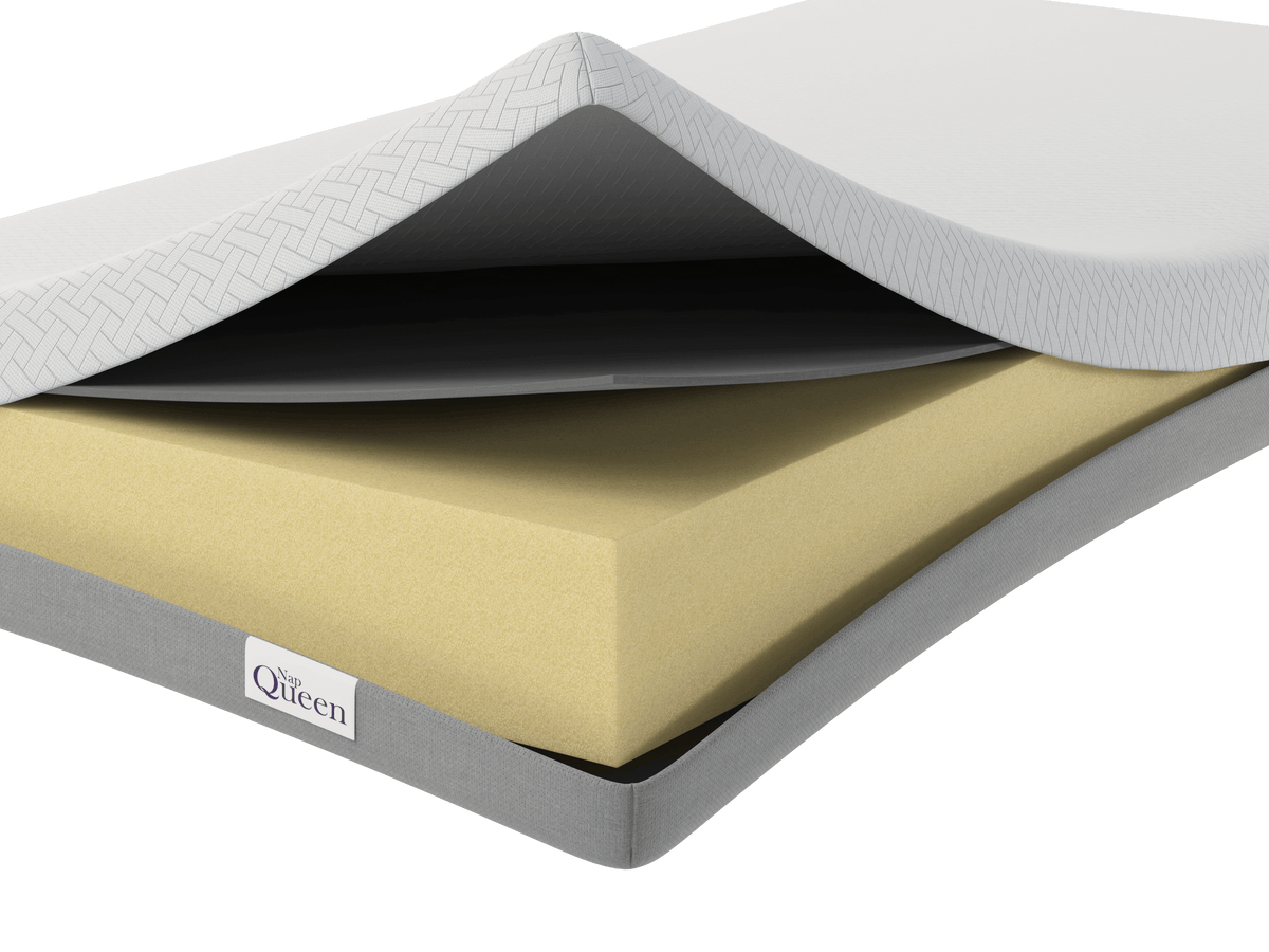 NapQueen 6 Inch Twin XL memory foam mattress with Nap Queen logo on box on Tampa Home & Garden Store