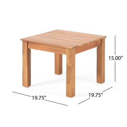 Halcyon Outdoor Side Table and Slat Design