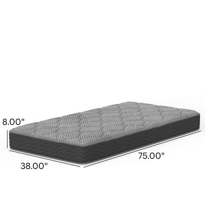 Cs Hybrid 8 Inch Pocket Coil Mattress and Comfort
