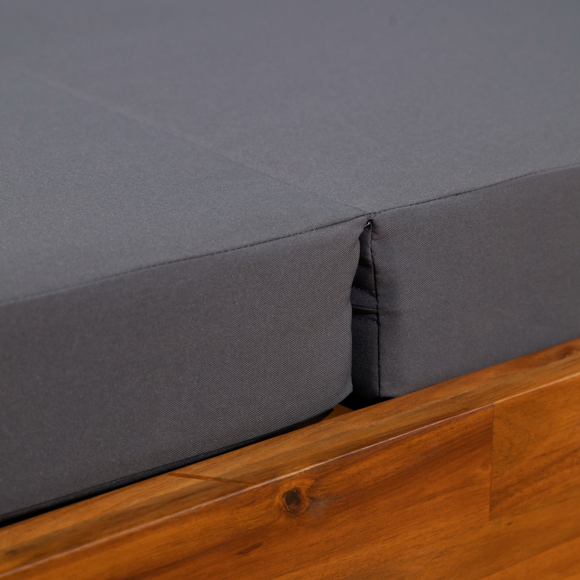 Gray Broadway Ian Chaise Lounge Cushion, triple-fold back & seat cushion by HouseOfZazla on Tampa Home & Garden Store