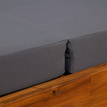 Gray Broadway Ian Chaise Lounge Cushion, triple-fold back & seat cushion by HouseOfZazla on Tampa Home & Garden Store