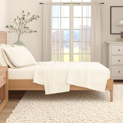 Soft and Natural Cotton Flannel Sheet Set