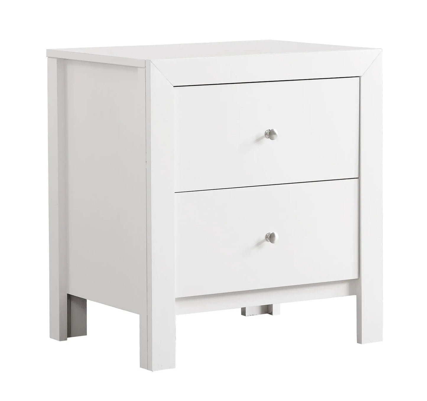 Charming Nightstand with Drawers, Modern Wood