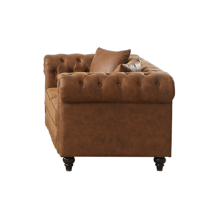 Contemporary Chesterfield Sofa and Tech Fabric