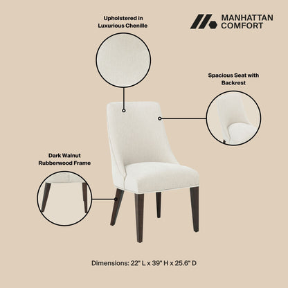 Modern Rubberwood Dining Armchair for Living