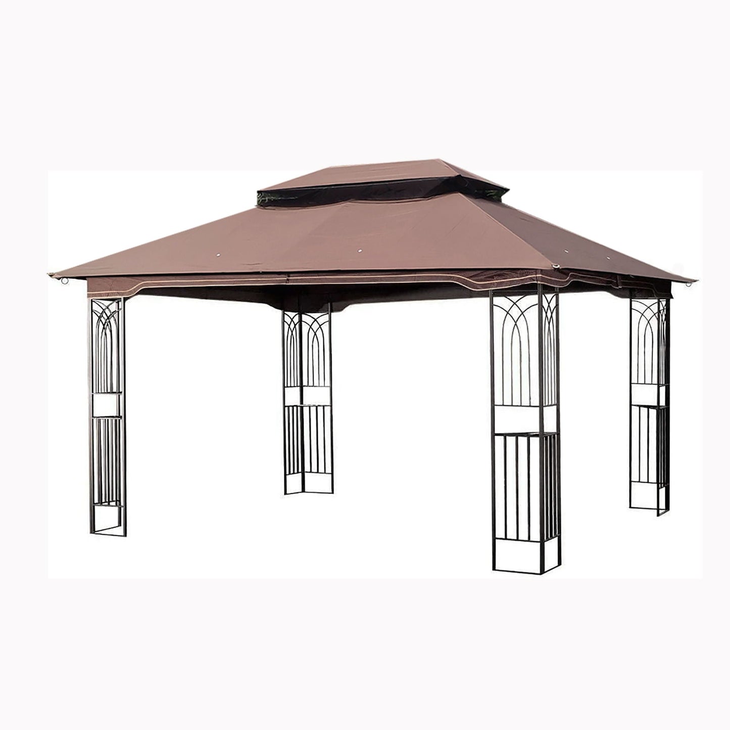 13x10 Outdoor Gazebo Canopy With Double Roof