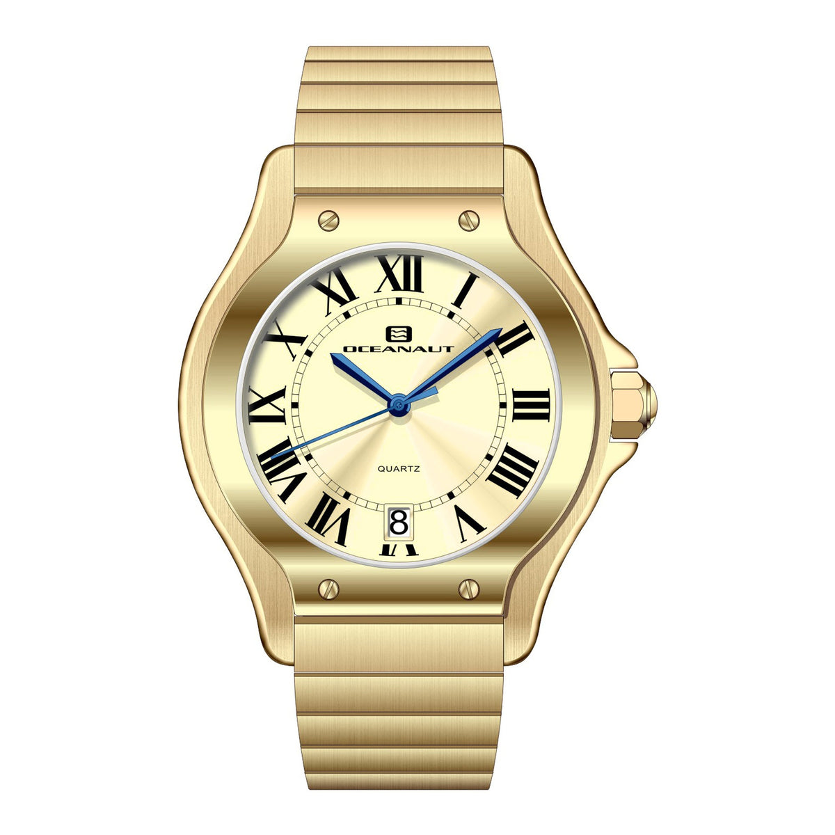 Oceanaut Women's Rayonner gold-tone watch with Roman numeral dial quartz movement on Tampa Home & Garden Store