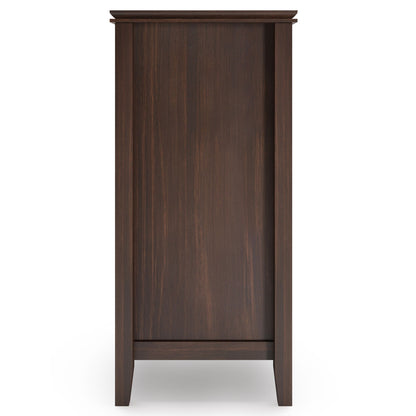 HouseOfZazla solid wood sideboard in dark espresso finish with panel front and tapered legs on Tampa Home & Garden Store