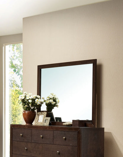 Madison Mirror with Sleek Espresso Wood Frame by HouseOfZazla, dresser mirror on Tampa Home & Garden Store