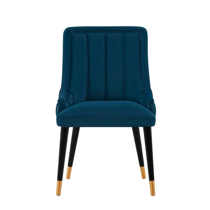 Eda Dining Chair with stitched teal upholstery, arm chair by HouseOfZazla on Tampa Home & Garden Store