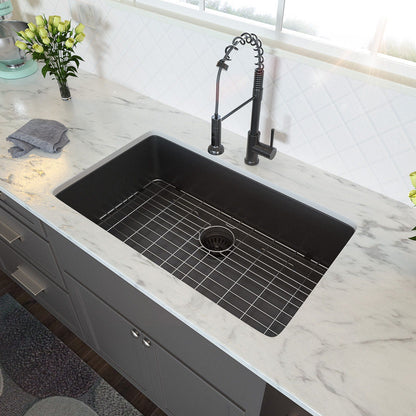Gunmetal Black Undermount Sink and Single Bowl