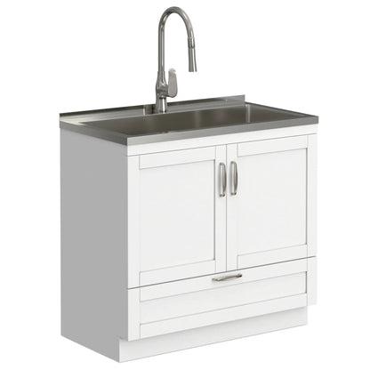 Reed Deluxe Laundry Cabinet with Pull-Out Faucet