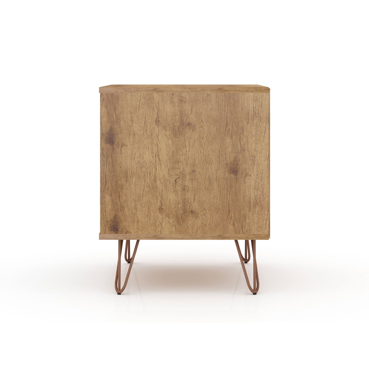 Rockefeller Nightstand with 1 Drawer, oak finish, splayed legs on Tampa Home & Garden Store